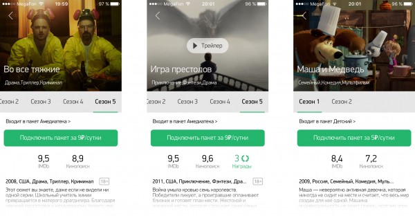 Мегафон ТВ: статистика и новости