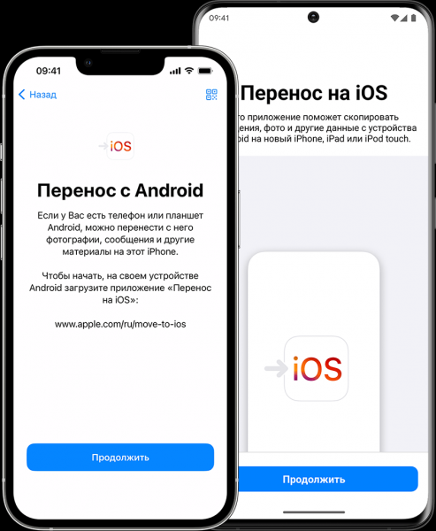 Как перенести данные с iPhone на Android